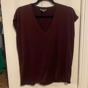 Market & Spruce Burgundy Top